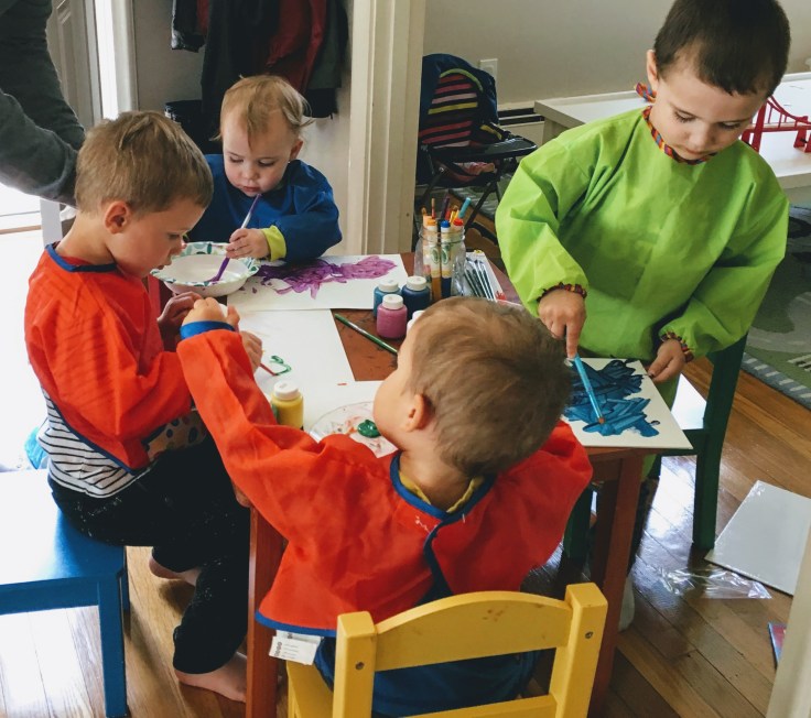 Kat and friends painting