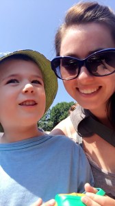 Reece and I on the Swan Boat