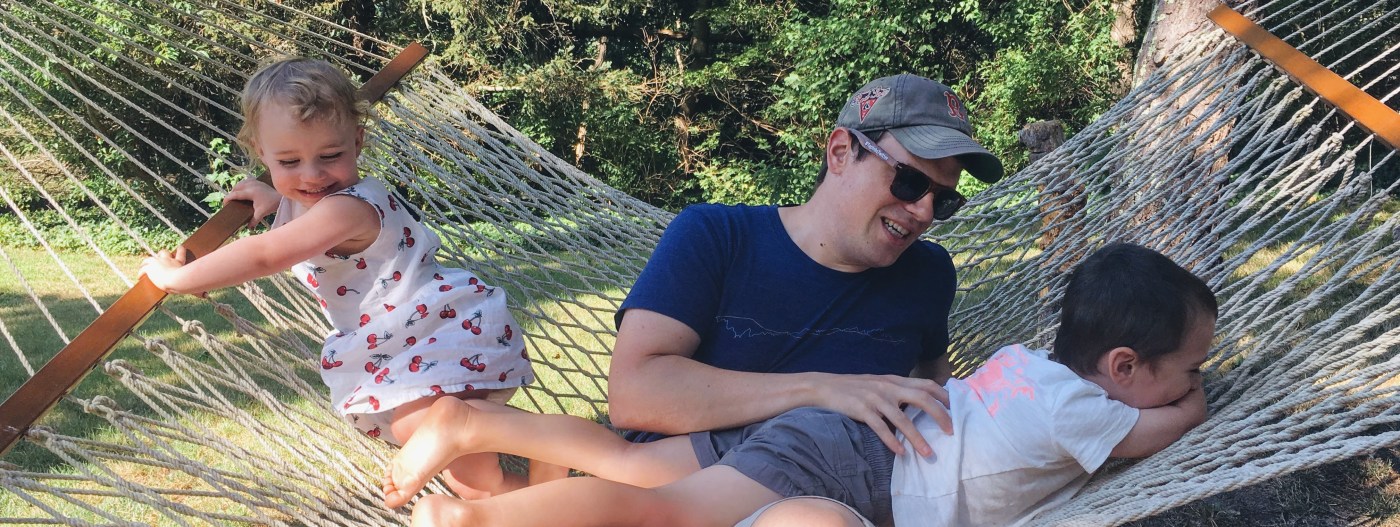 Family fun on a hammock
