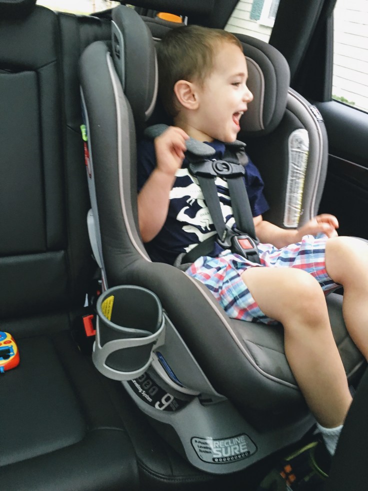 Toddler in car seat