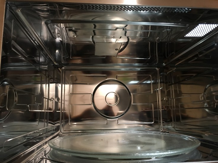 Inside microwave
