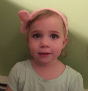 Kat wearing a headband