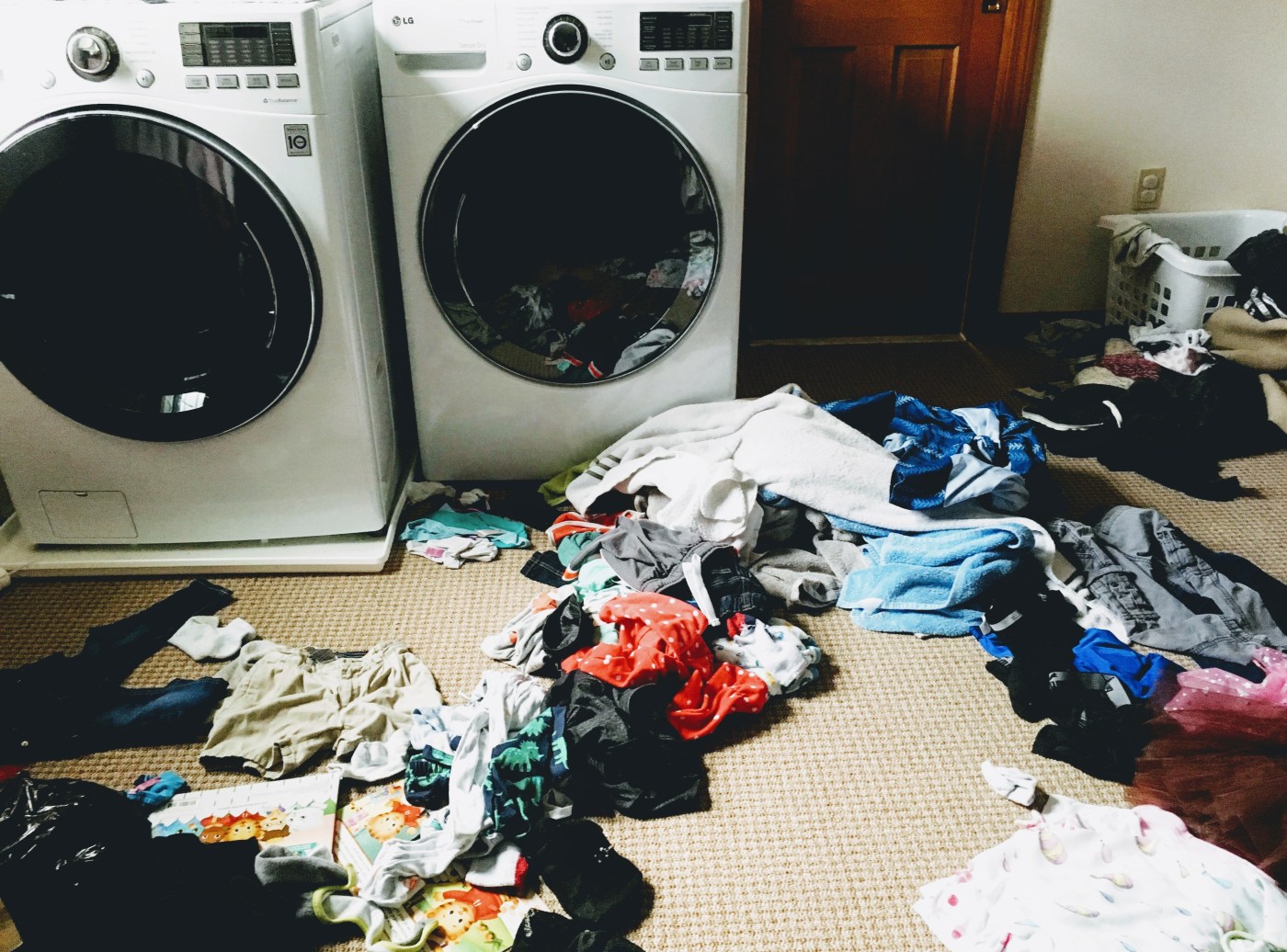 Laundry room - getting toddlers to help clean
