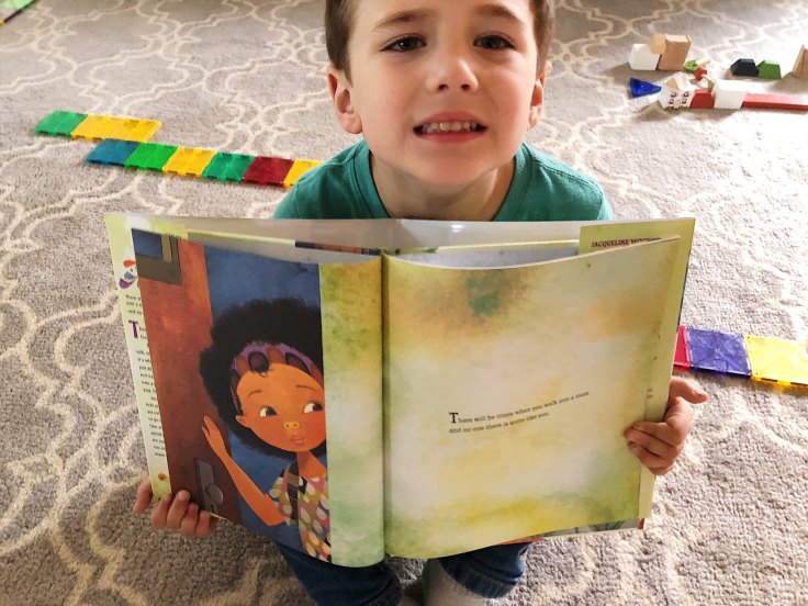 Reece showing off The Day You Begin