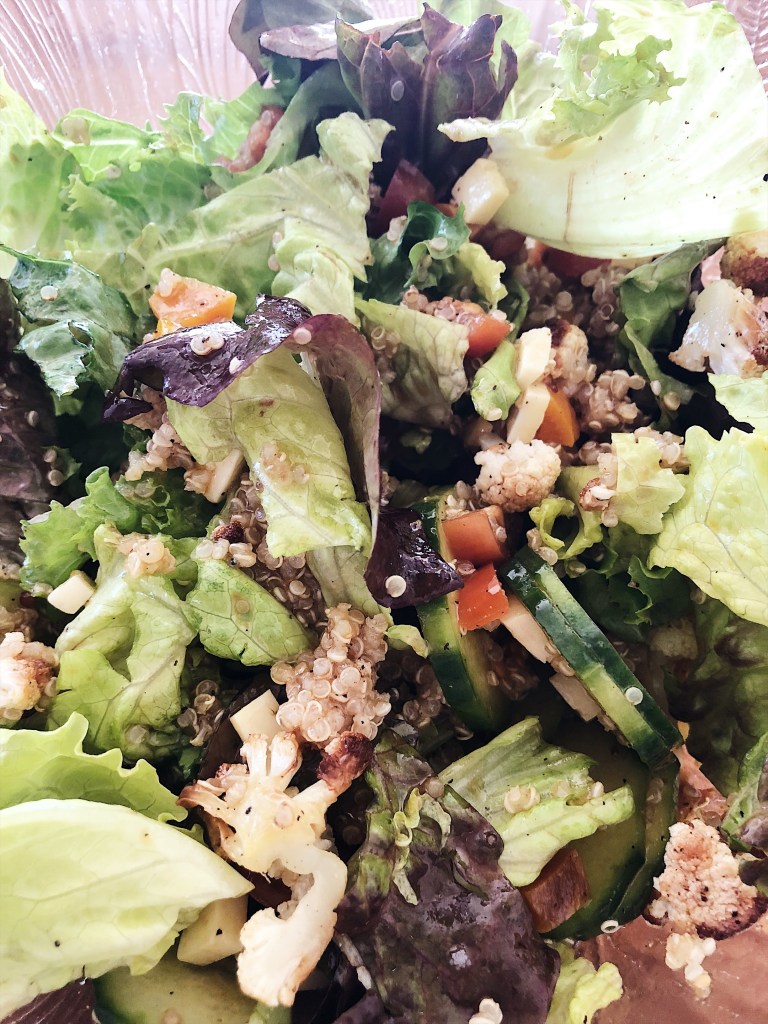 Quinoa, cauliflower, beets & cucumber salad