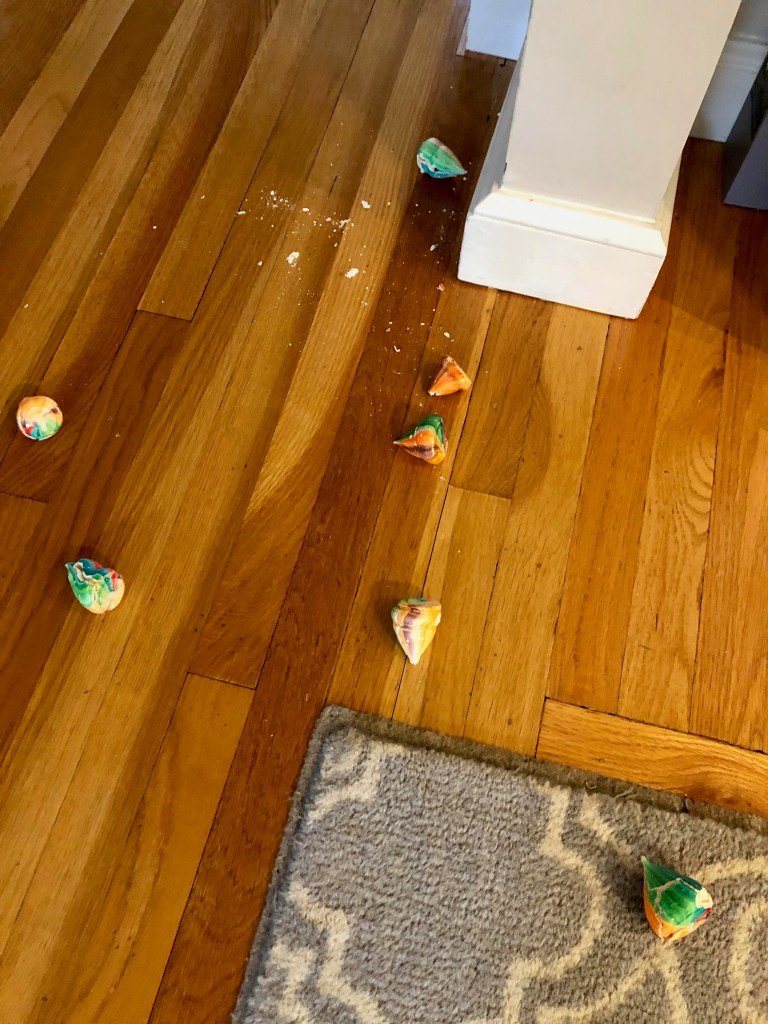 Dropped meringue puffs